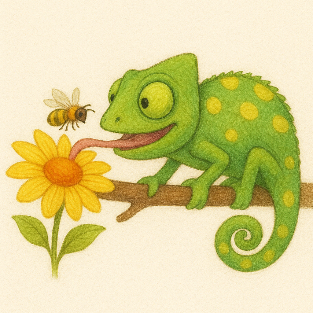 Pohádka o hladovém chameleonovi